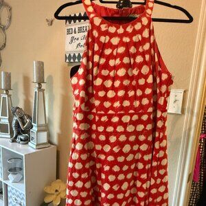 Orange Polka Dot Eliza J Dress